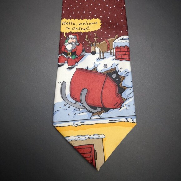 Jingle Bells Stain Resistant Christmas Themed Necktie - Picture 2 of 6